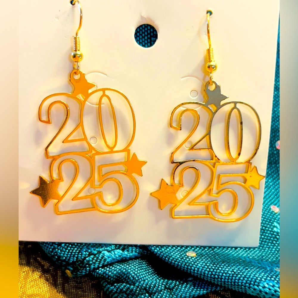 Fun 2025 New Years EARRINGS 🥳 wear them all month long in January